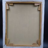 The Greek village - Pastel blue and ochre tones - Signed dated