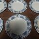 Flat plates set of six ironstone Saint Amand Egypt decoration