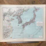 1891 - Map of the Empire of Japan and Korea