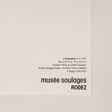 Pierre Soulages lithograph