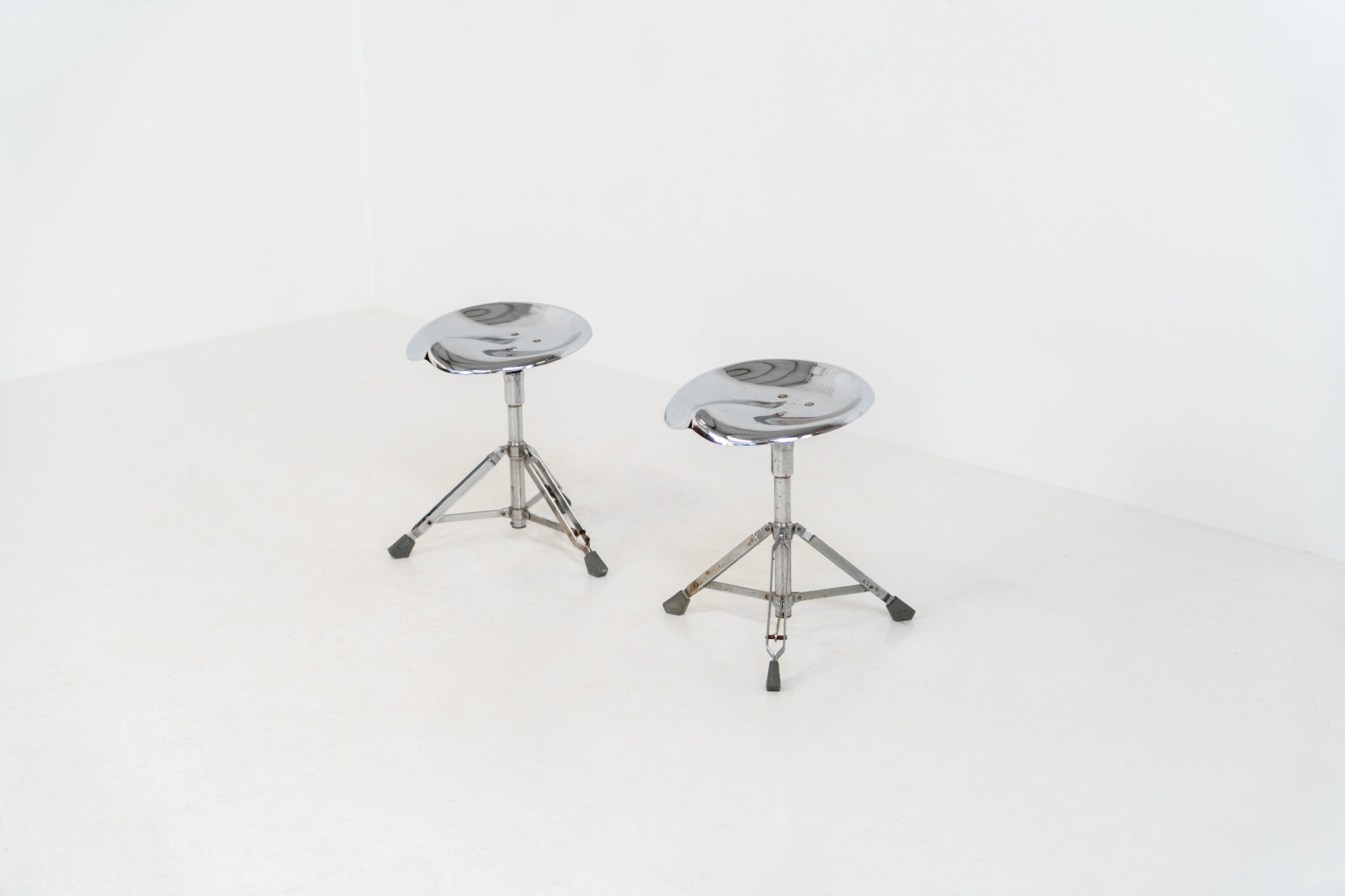 Rare pair of Dulton stools by Yasu Satamoto