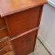 Meuble de métier de rangement commode haute en bois blanc 1950