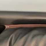 Canape' 3 place in black grained leather