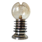 Lampe space age chromée et plexiglass années 70
