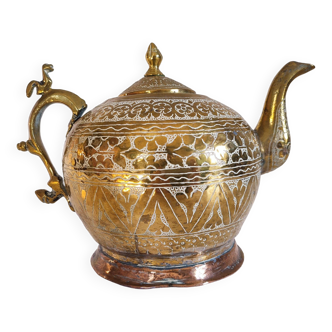 Brass Teapot / 19th or before Persian Empire / Islamic Coffee Pot