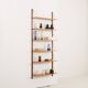 Set of 6 mid century modern renovated teak shelves