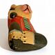 Bear 1985 light wood 17cm hand painted telephone deco toy old vintage statuette
