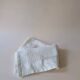 Antique white cotton tablecloth