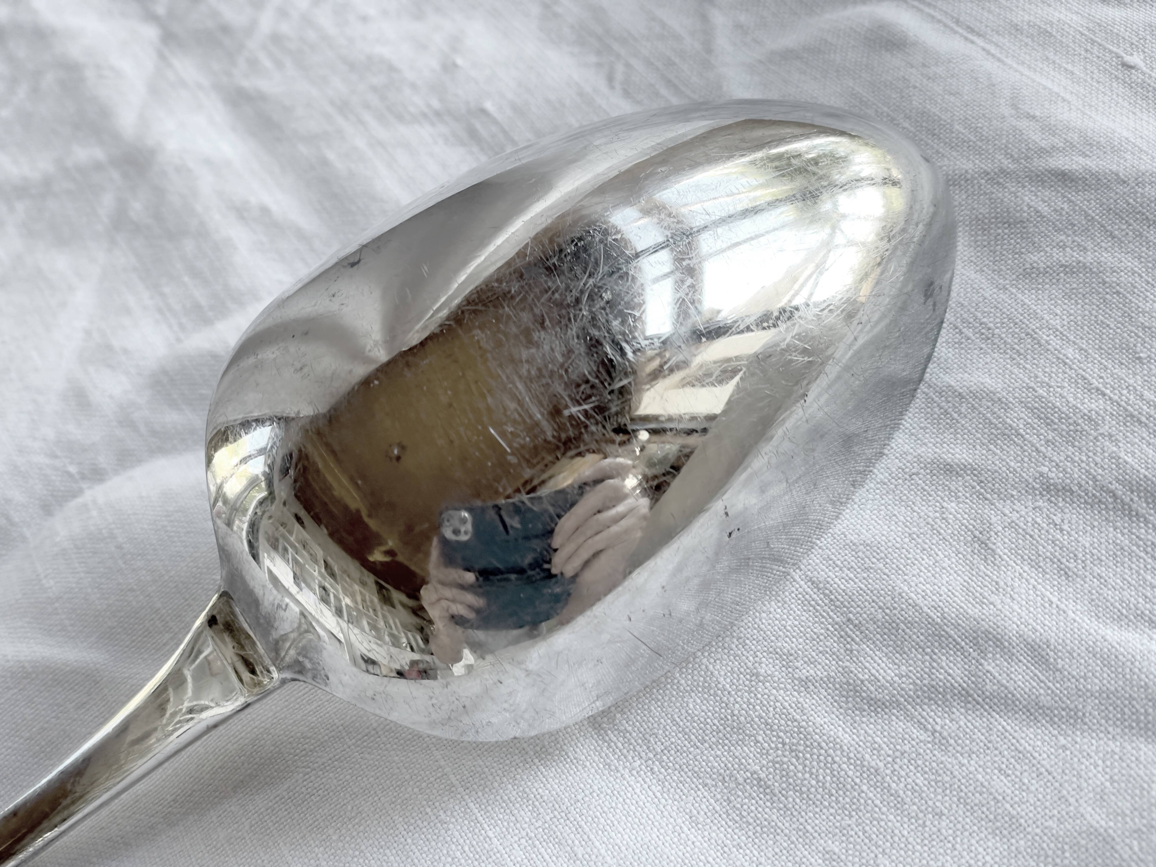 Warriss Sheffield eng 19th century large -32.5 cm- serving spoon