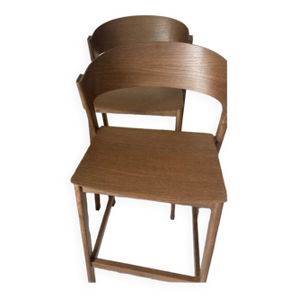 Lot de 2 tabourets de bar haut cover muuto