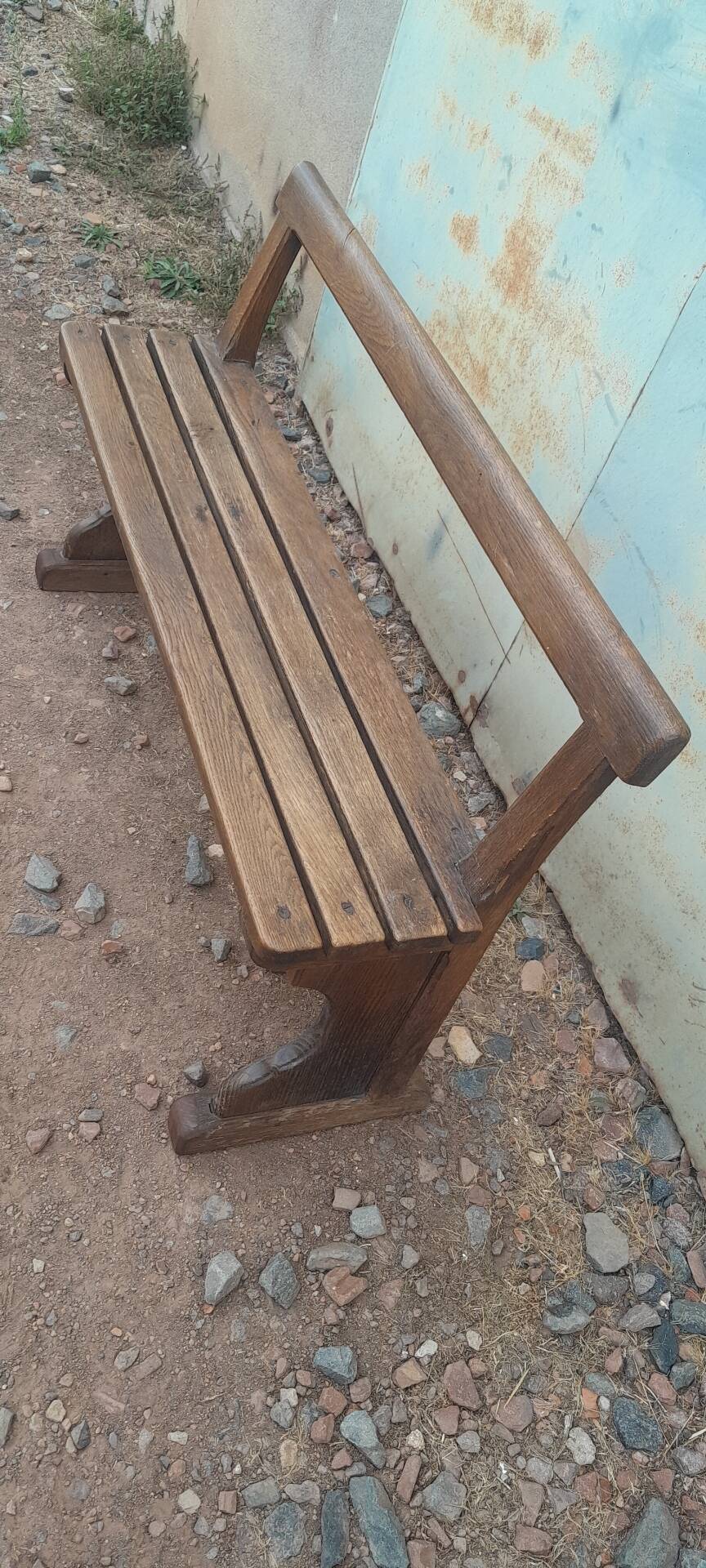 Small oak decorative bench