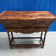 French Louis XV sideboard in carved walnut petrin dough box from provence