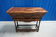 French Louis XV sideboard in carved walnut petrin dough box from provence
