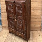 Bikaner wardrobe - Rajasthan, carved from Burmese teak.