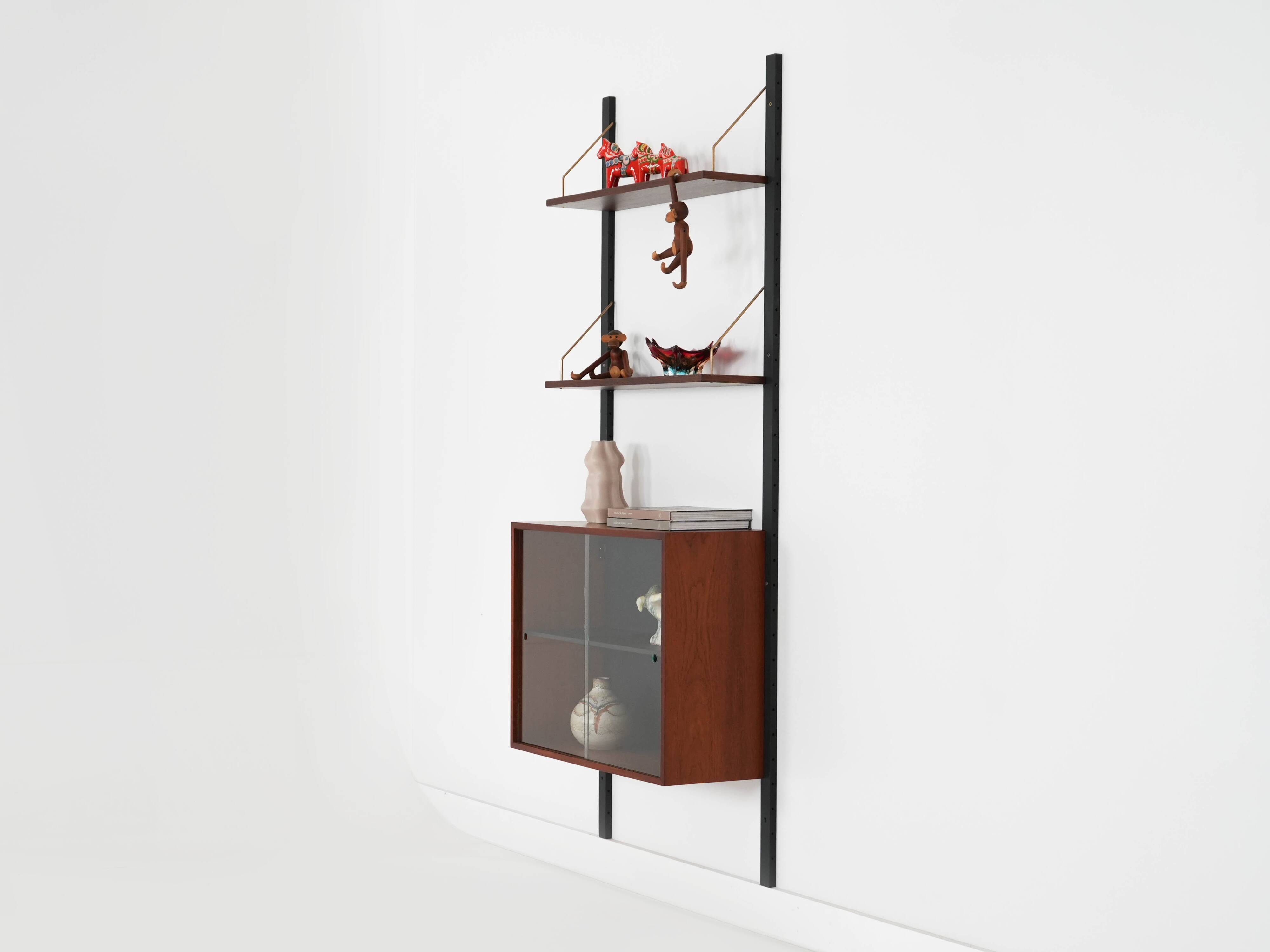 Teak shelving unit, Danish design, 1960s, made in Denmark