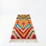 Bright red Berber hallway rug Boujad 75 x 280 cm