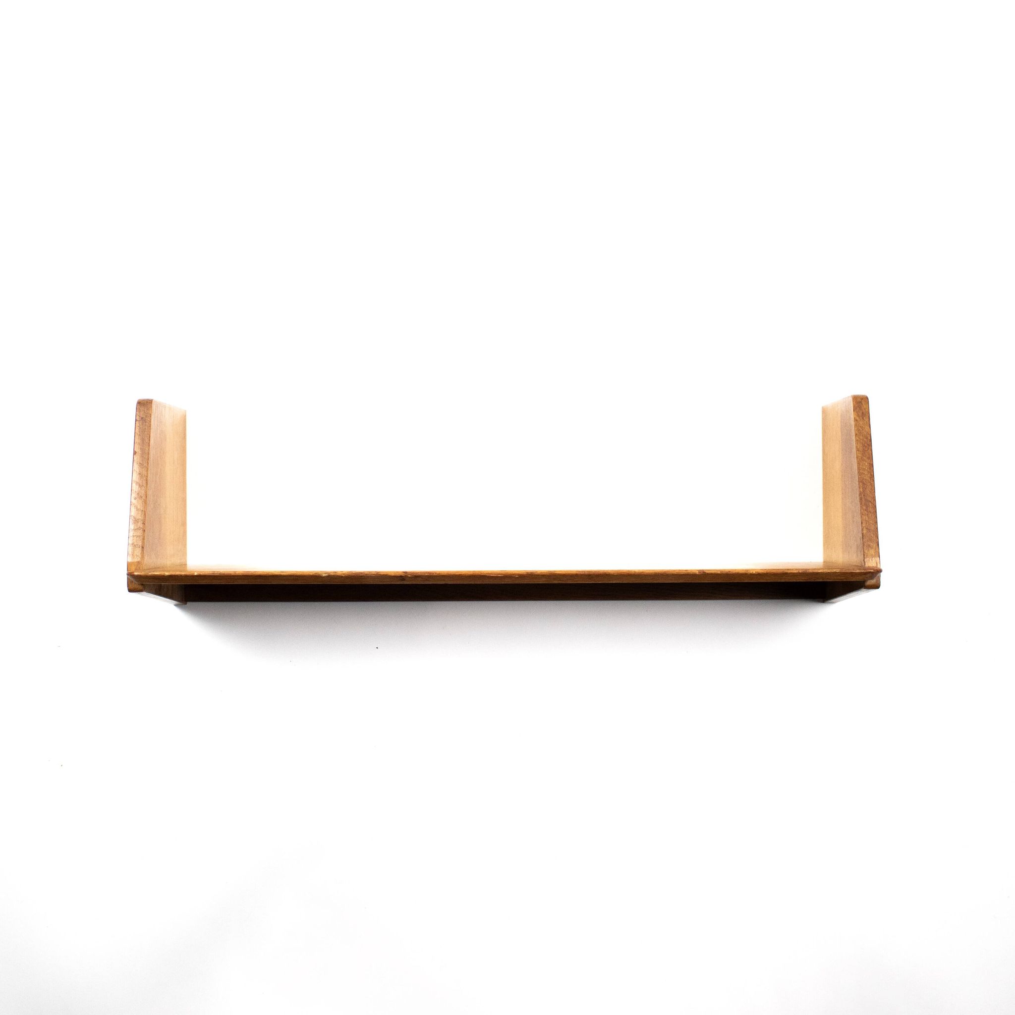 Set of 5 oak wall shelves Marcel Gascoin 50s reconstruction