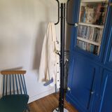 Vintage black and gold coat rack