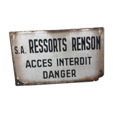 Plaque émaillée Ressorts Renson
