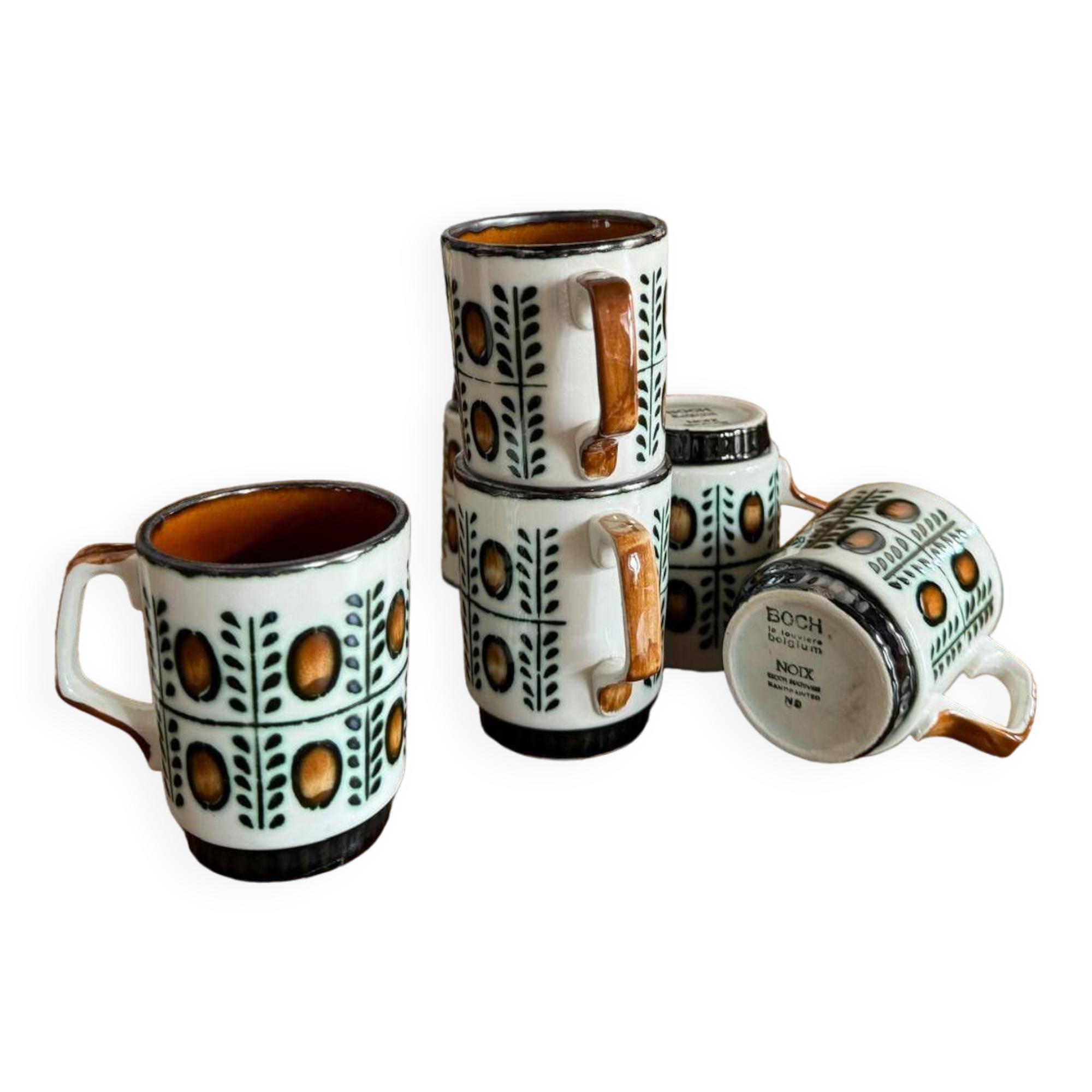 Boch La Louvière coffee cup - Walnut series