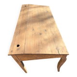 Writing desk, school desk, old large model with 2 drawers