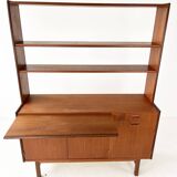 Teak bookcase/desk