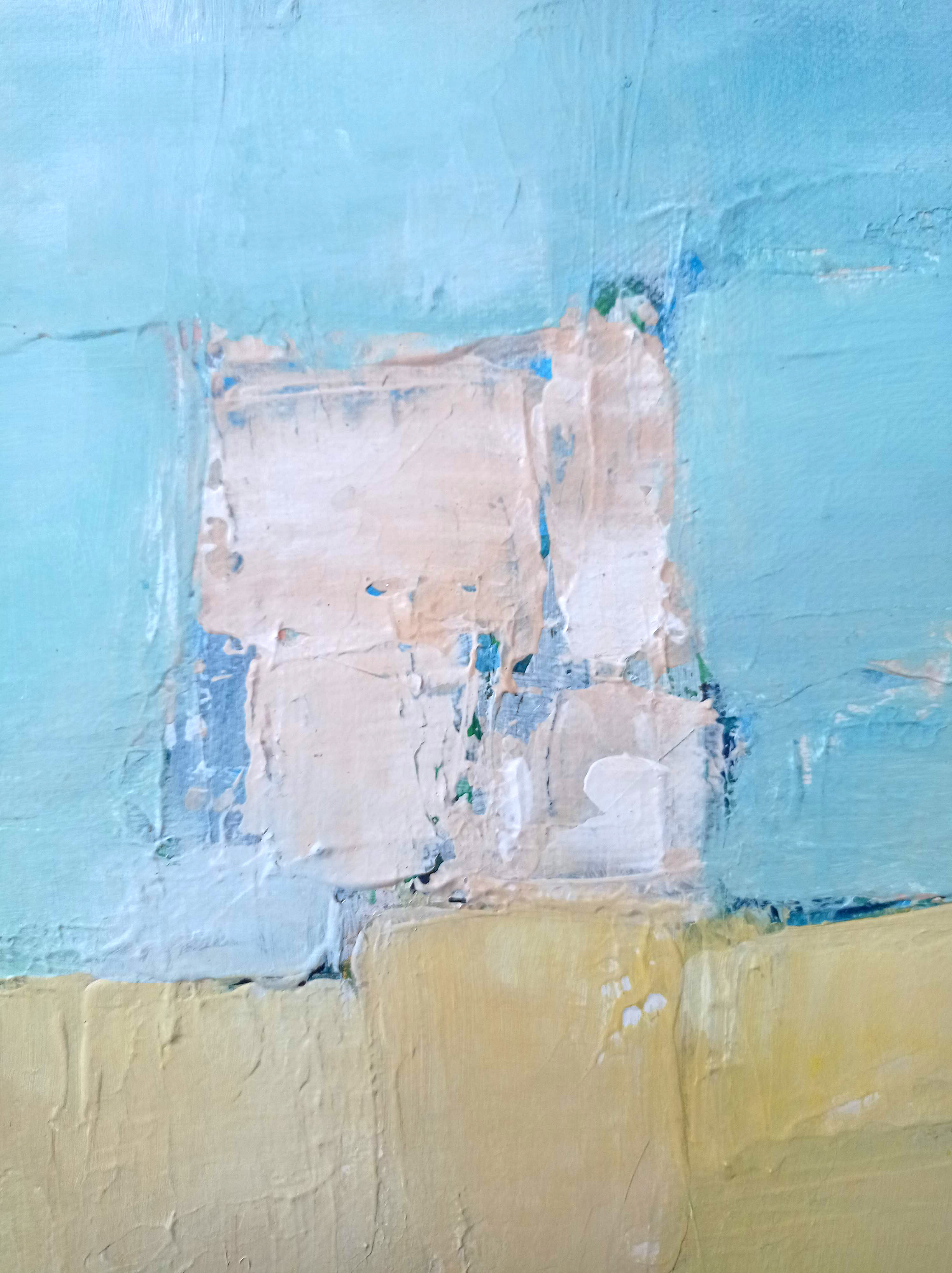 Modern painting - abstract Mediterranean landscape