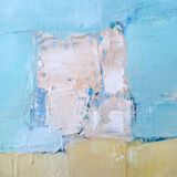 Modern painting - abstract Mediterranean landscape