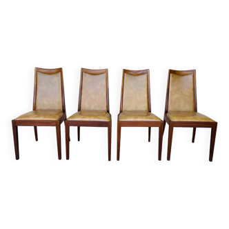 set of four G-Plan chairs