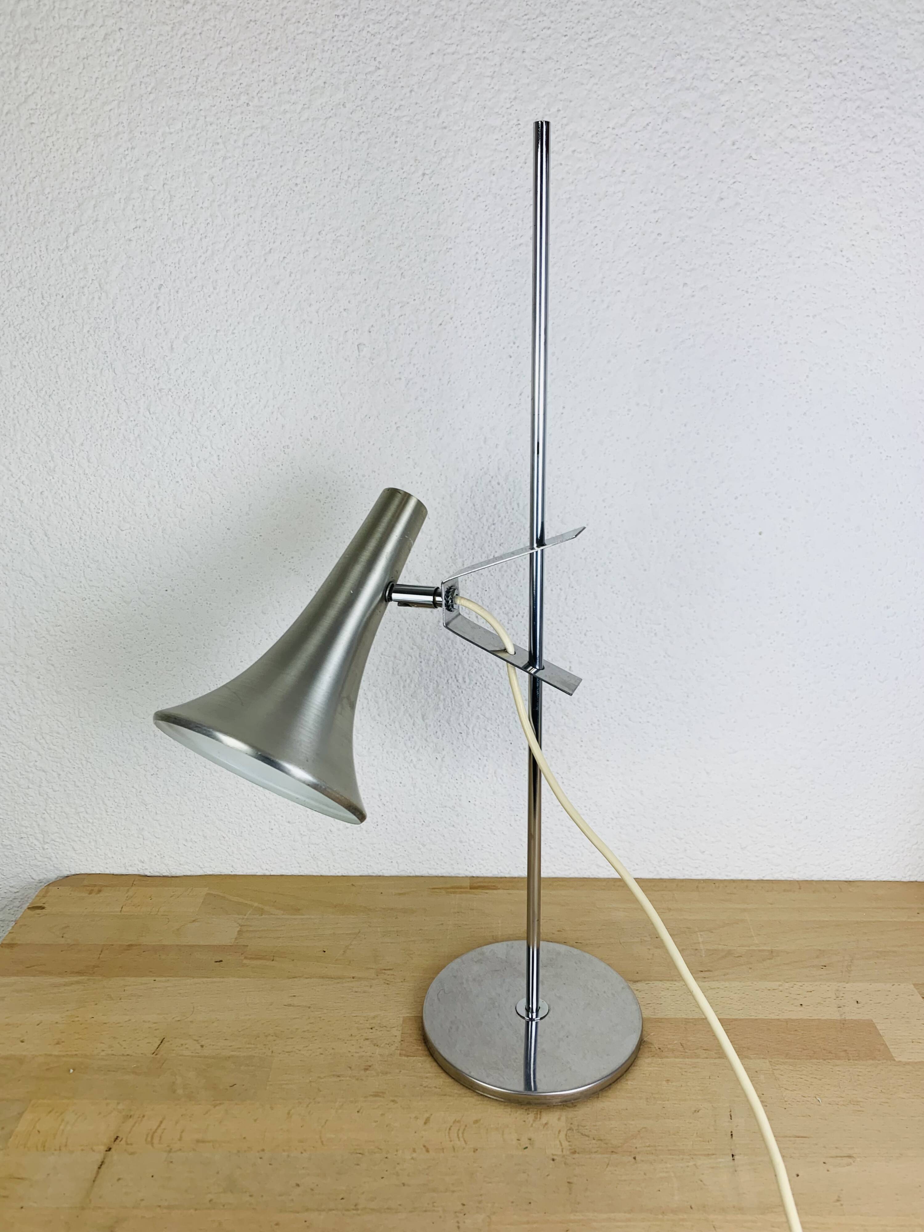 Vintage 70s aluminum desk lamp