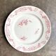 Creil & Montereau round dish in pink ironstone, "Centaurée" service