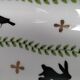 Large square dish RB Bernarda with animal decoration.