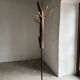 Standing Coat Rack with Hazel Branch Hooks