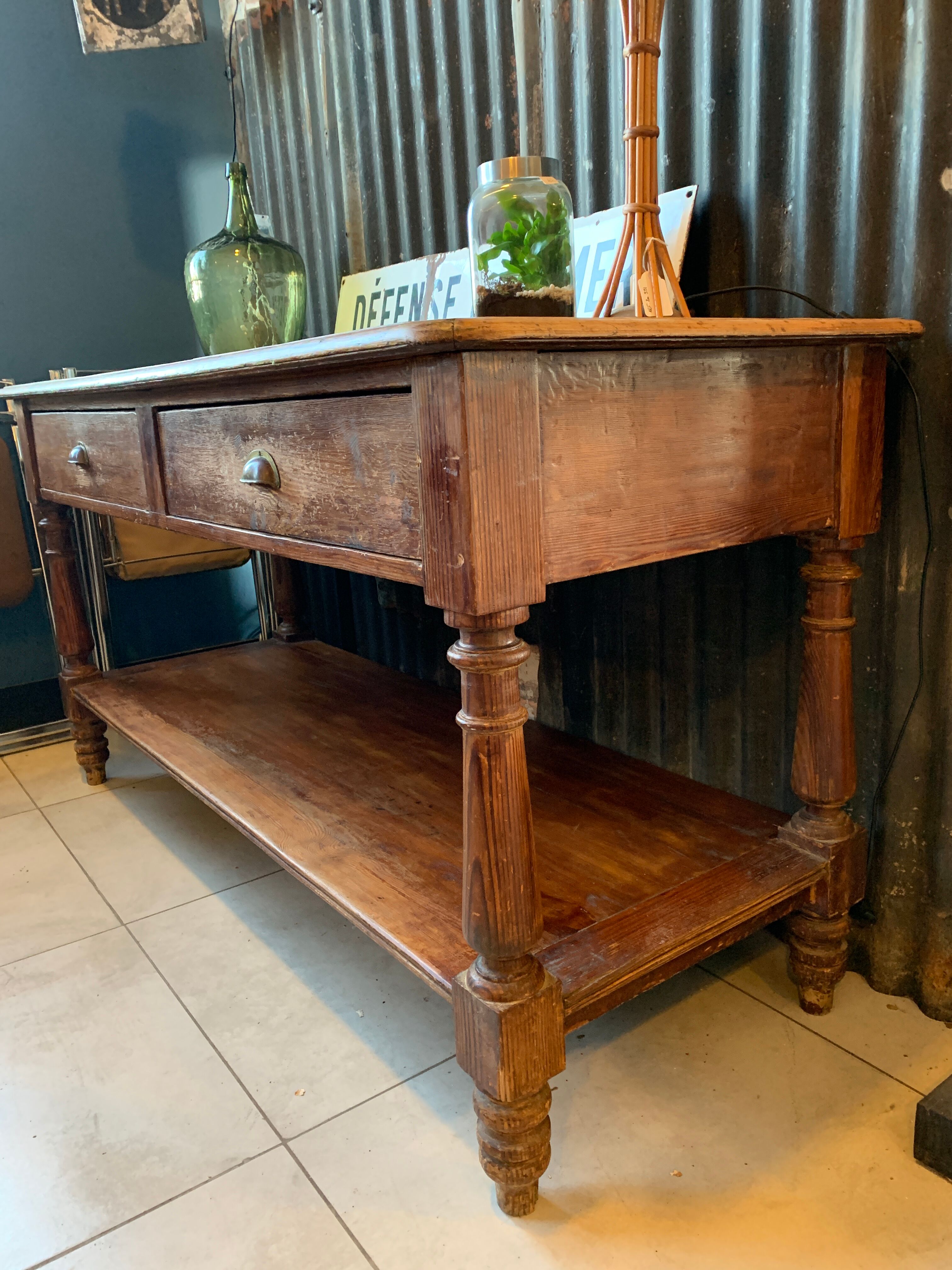 19th-century draper table