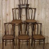 Series x6 bistro chairs n°56 Thonet