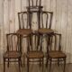 Series x6 bistro chairs n°56 Thonet