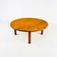 Table basse en pin massif du milieu du siècle, années 1970