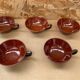 Series 5 mugs hbcm ceramic brown vintage #b283