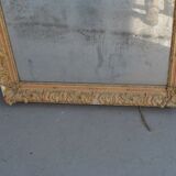 Mirror in gold stucco and glass mercury 91x126cm