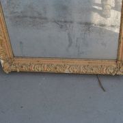 Mirror in gold stucco and glass mercury 91x126cm