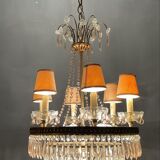Italian Murano Glass Chandelier, 1950s