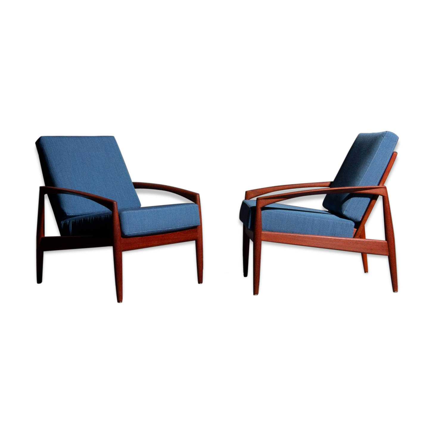 Armchairs by Kai Kristiansen for Magnus Olesen in 1955
