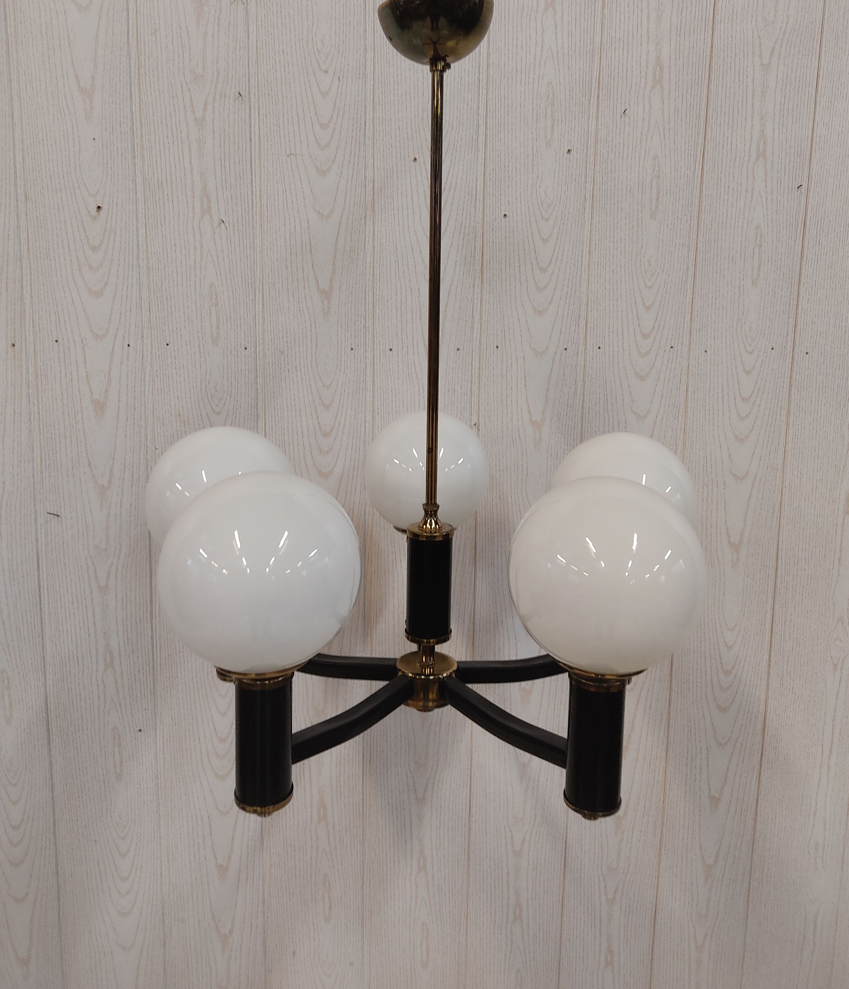 Vintage chandelier 5 burners 70s