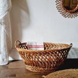 Large old wicker basket