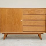 U-458 oak sideboard by Jiri Jiroutek for Interier Praha 1960