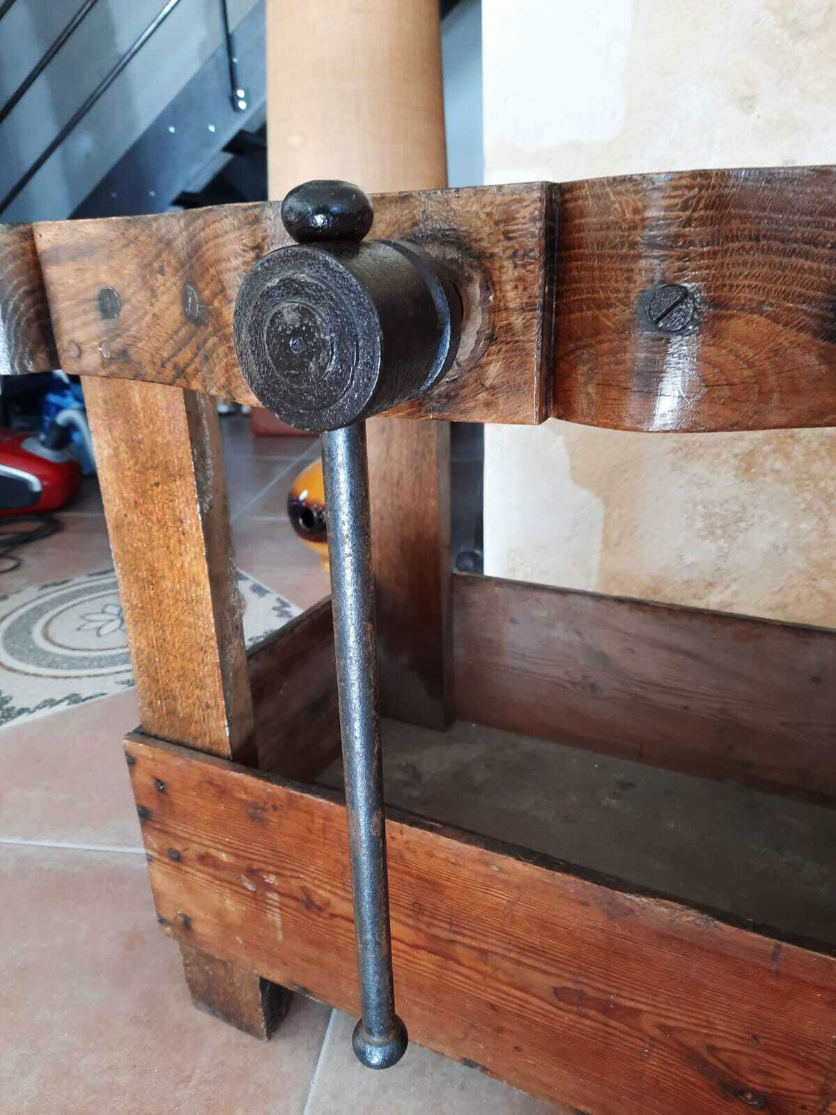 Old binding press