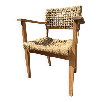 Fauteuil Bridge Audoux & Minet, années 1950