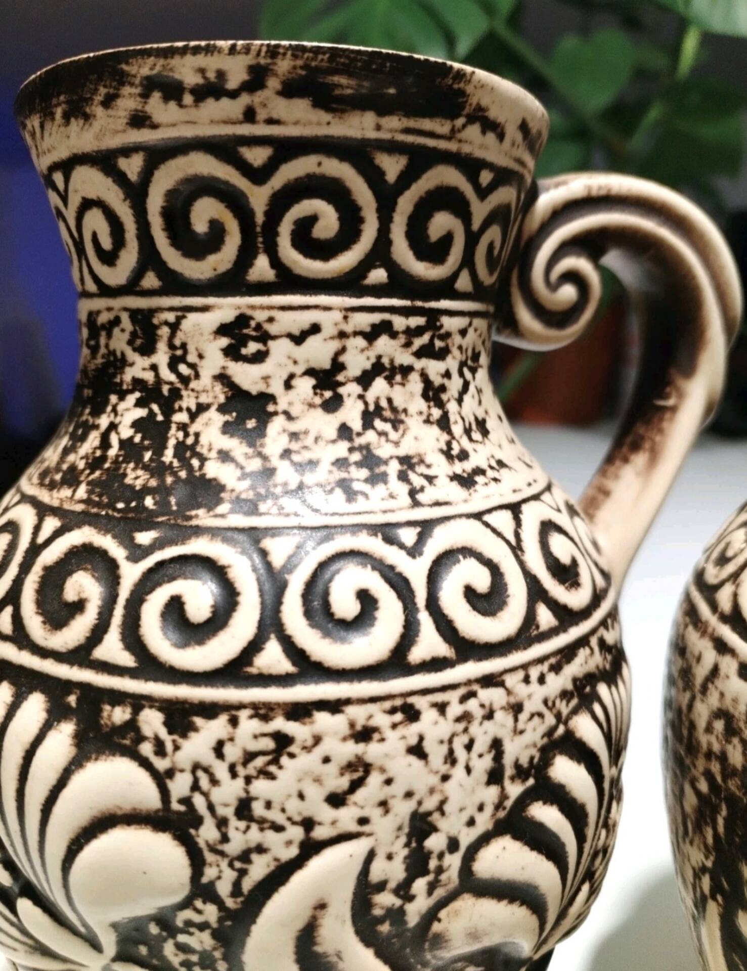 Paire de pichets, vases vintage Bay Keramik 671-20 – West Germany