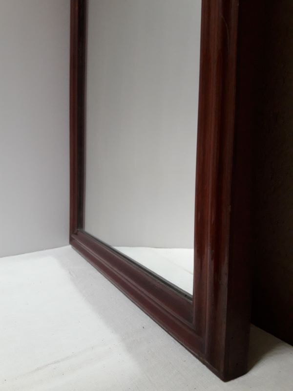 Louis Philippe mirror, mahogany, gendarme hat