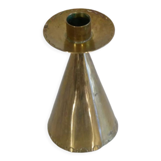 Vintage Scandinavian brass candle holder